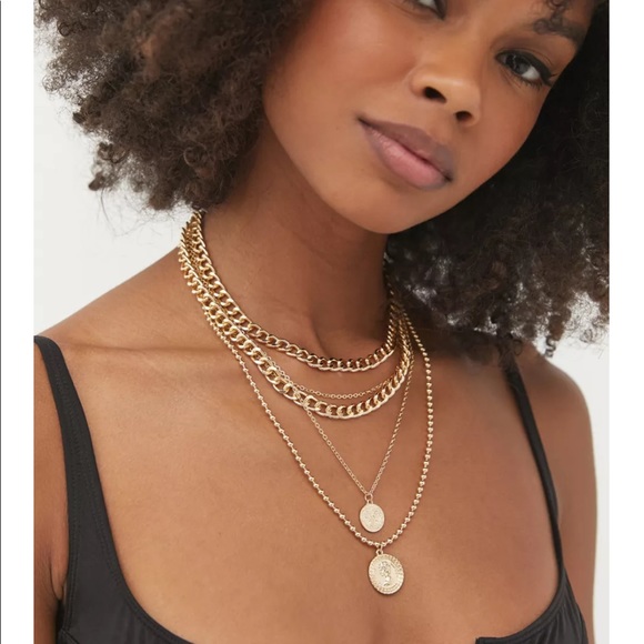 NWOT Urban Outfitters Layered Chain Necklace - Picture 1 of 2